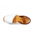 Woman Leather Menorcan Sandals Esparto Sole 8201L White, by C. Ortuño