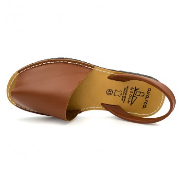 Man Leather Basic Menorcan Sandals 201-C Leather, by C. Ortuño