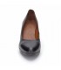 Zapatos De Salón Mujer Piel Tacón Medio Muy Cómodos 2220I Negro, de Desireé