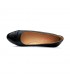 Woman Leather Wedged Ballerines Removable Insole 70 Black, by TuPié