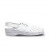 Woman Perfo Leather Hospital Shoes Slingback Velcro Closure 794 White, by Percla