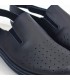 Woman Perfo Leather Hospital Shoes Slingback Velcro Closure 794 Navy, by Percla