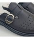Woman Perfo Leather Hospital Shoes Slingback Buckle 795 Navy, by Percla