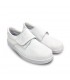 Man Leather Hospital Shoes Anatomical Velcro Closure 290 White, by Percla