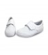 Man Perfo Leather Hospital Shoes Anatomical Velcro Closure 293 White, by Percla