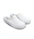 Man Perfo Leather Hospital Shoes Backless 298 White, by Percla