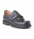 Boys Leather School Shoes Velcro 435 Navy, by AngelitoS
