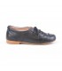 Childrens Boy Leather Oxford School Shoes Lace-up 1394 Navy, by AngelitoS